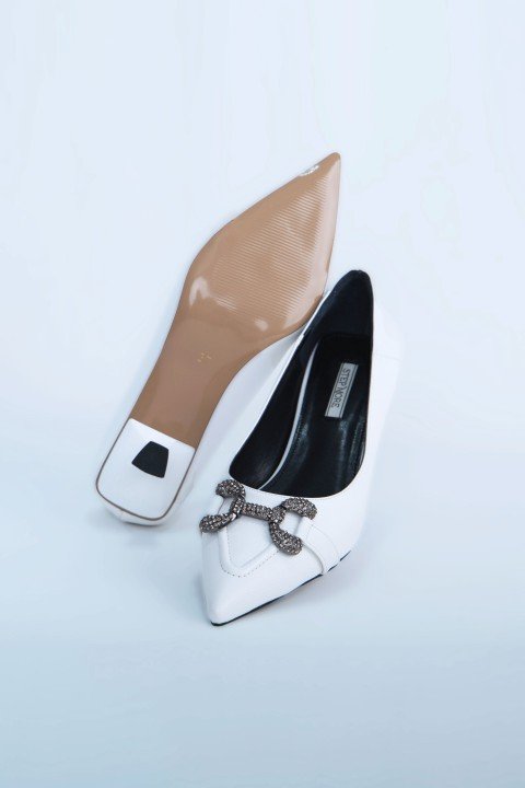 Kadın Topuklu Ayakkabı Z711535-Beyaz - 6
