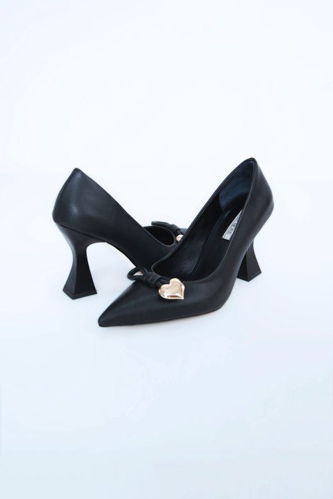 Kadın Topuklu Ayakkabı Z711582 -Siyah - 5