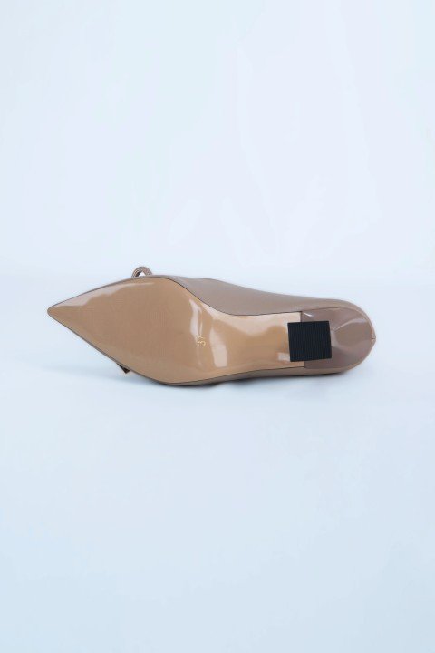 Kadın Topuklu Ayakkabı Z711582-Vizon - 5