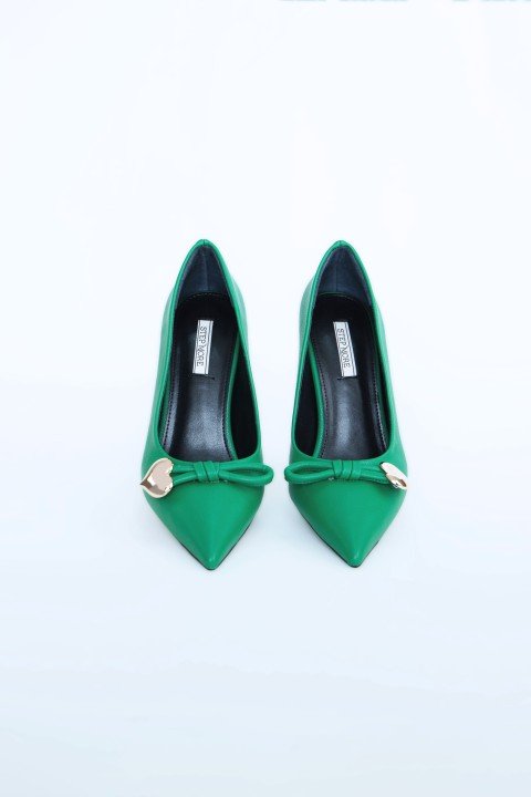 Kadın Topuklu Ayakkabı Z711582-Yeşil - 2