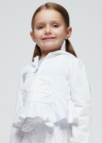 Kız Çocuk Ceket-Beyaz - 1