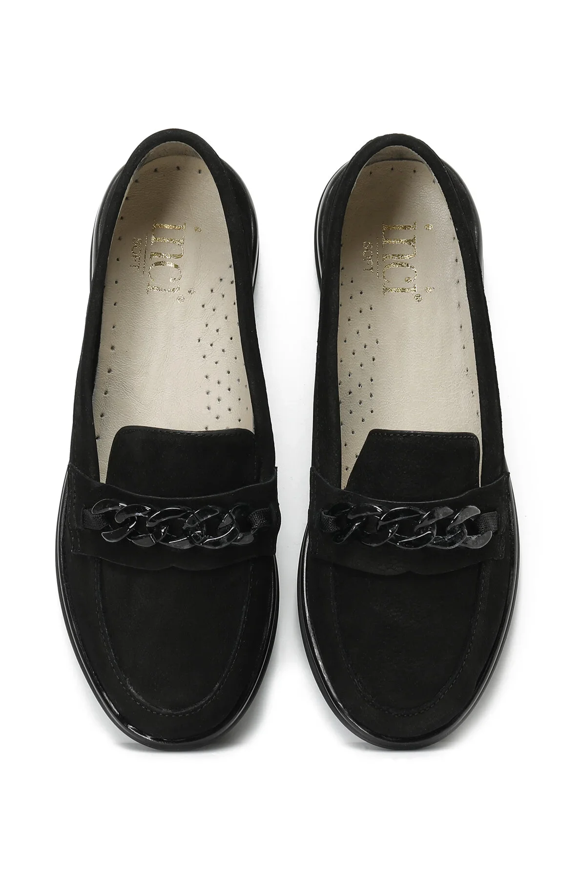 LIDO 3FX Kadın Loafer Düz Ayakkabı-Siyah - 4