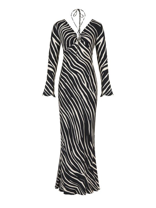 Zebra Desen Elbise - 6
