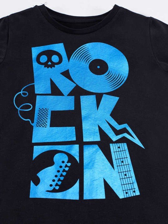 Rock On Erkek Çocuk Kapri Takım-Siyah - 5
