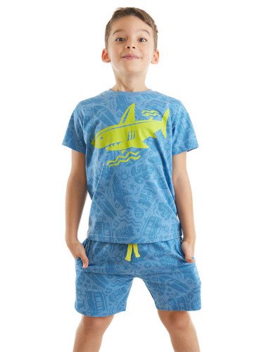 Shark Erkek Çocuk T-shirt Şort Takım - DENOKİDS