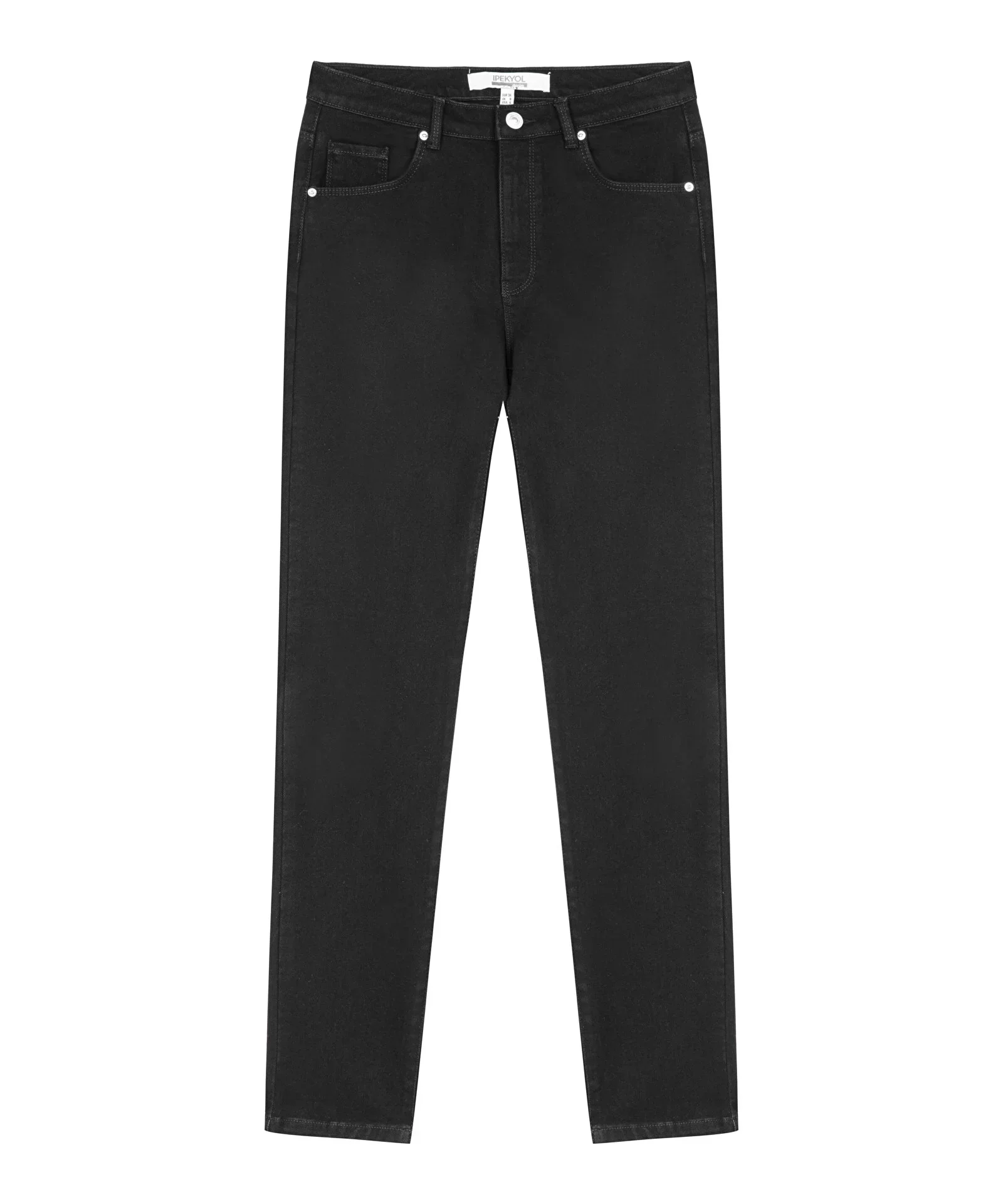 Slim Straight Fit Jean Pantolon-Siyah - 6